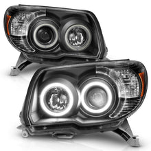 Load image into Gallery viewer, ANZO 2006-2009 Toyota 4Runner Projector Headlights w/ Halo Black - Black Ops Auto Works