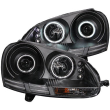 Load image into Gallery viewer, ANZO 2006-2009 Volkswagen Rabbit Projector Headlights w/ Halo Black (CCFL) - Black Ops Auto Works