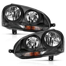 Load image into Gallery viewer, ANZO 2006-2009 Volkswagen Us Rabbit Crystal Headlight Black (Halogen Only) ANZO ANZ121542