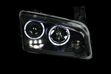Load image into Gallery viewer, ANZO 2006-2010 Dodge Charger Projector Headlights w/ Halo Black ANZO ANZ121381