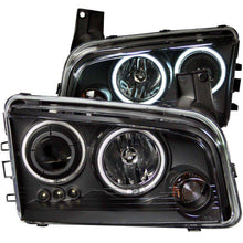 Load image into Gallery viewer, ANZO 2006-2010 Dodge Charger Projector Headlights w/ Halo Chrome (CCFL) ANZO ANZ121218