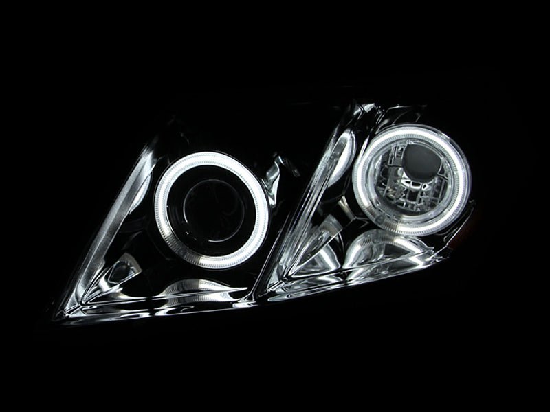 ANZO 2007-2009 Toyota Camry Projector Headlights w/ Halo Chrome ANZO ANZ121180