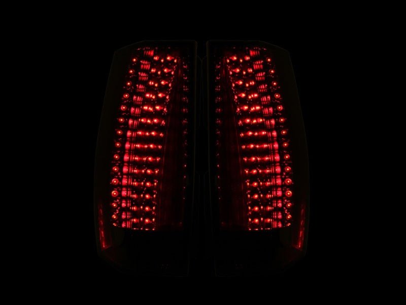 ANZO 2007-2011 Cadillac Escalade LED Taillights Chrome - Black Ops Auto Works