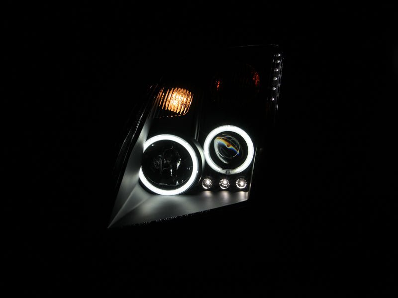 ANZO 2007-2012 Nissan Sentra Projector Headlights Black ANZO ANZ121276