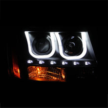 Load image into Gallery viewer, ANZO 2007-2013 Chevrolet Avalanche Projector Headlights w/ U-Bar Black ANZO ANZ111273