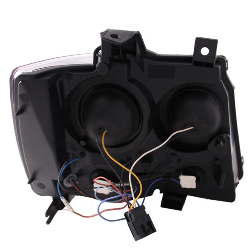 ANZO 2007-2013 Chevrolet Avalanche Projector Headlights w/ U-Bar Black ANZO ANZ111273