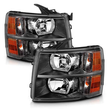 Load image into Gallery viewer, ANZO 2007-2013 Chevrolet Silverado Crystal Headlights Black ANZO ANZ111393