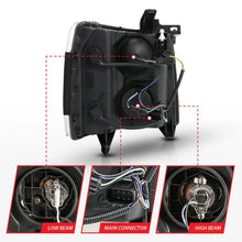 Load image into Gallery viewer, ANZO 2007-2013 Chevy Silverado 1500 Projector Plank Style Chrome Amber ANZO ANZ111481