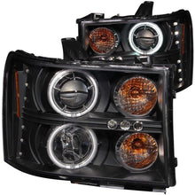 Load image into Gallery viewer, ANZO 2007-2013 Gmc Sierra 1500 Projector Headlights w/ Halo Black ANZO ANZ111125