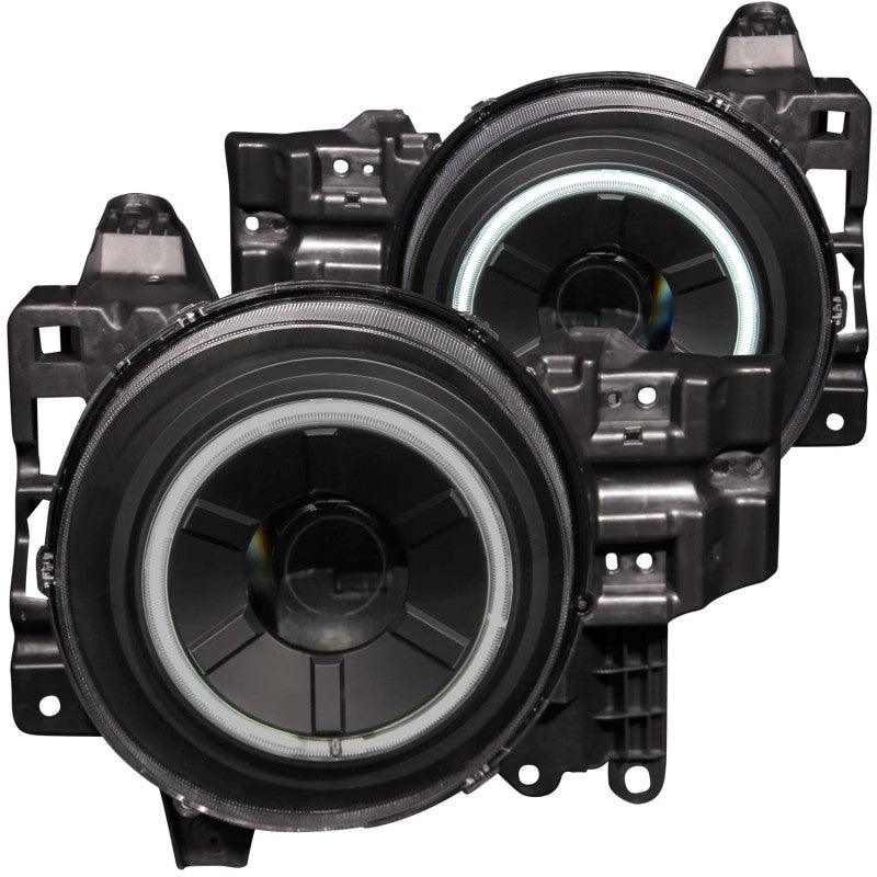 ANZO 2007-2013 Toyota Fj Cruiser Projector Headlights w/ Halo Black ANZO ANZ111116