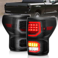 Load image into Gallery viewer, ANZO 2007-2013 Toyota Tundra LED Taillights Plank Style Black w/Smoke Lens ANZO ANZ311337
