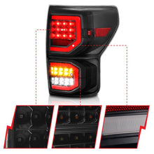 Load image into Gallery viewer, ANZO 2007-2013 Toyota Tundra LED Taillights Plank Style Black w/Smoke Lens ANZO ANZ311337