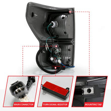 Load image into Gallery viewer, ANZO 2007-2013 Toyota Tundra LED Taillights Plank Style Black w/Smoke Lens ANZO ANZ311337