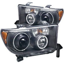 Load image into Gallery viewer, ANZO 2007-2013 Toyota Tundra Projector Headlights w/ Halo Black (CCFL) ANZO ANZ111174