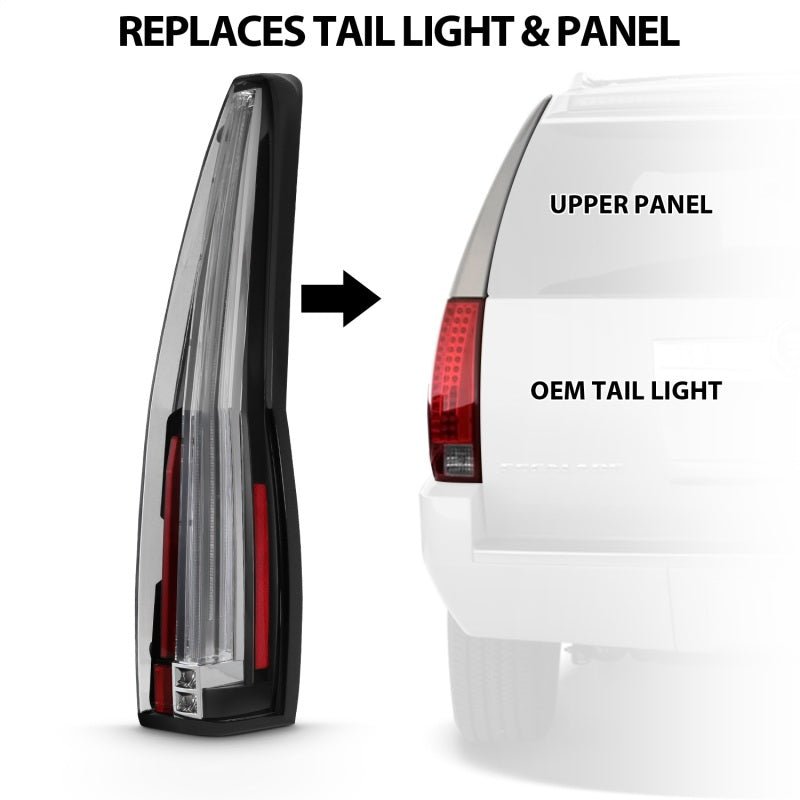 ANZO 2007-2014 Cadillac Escalade Led Taillights Red/Clear ANZO ANZ311296