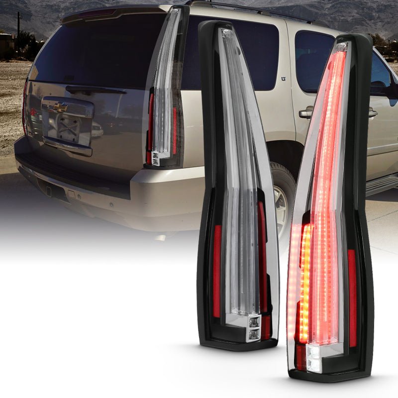 ANZO 2007-2014 Chevrolet TahOE Led Taillights Red/Clear ANZO ANZ311297