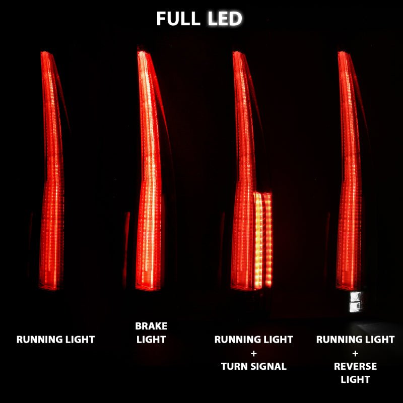 ANZO 2007-2014 Chevrolet TahOE Led Taillights Red/Clear ANZO ANZ311297