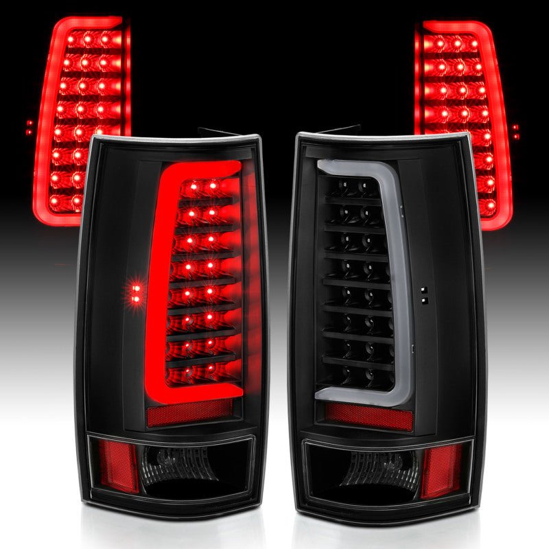 ANZO 2007-2014 Chevy Tahoe LED Taillight Plank Style Black w/Clear Lens ANZO ANZ311321