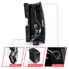 Load image into Gallery viewer, ANZO 2007-2014 Chevy Tahoe LED Taillight Plank Style Black w/Smoke Lens ANZO ANZ311322