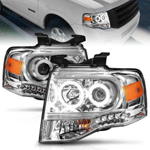 Load image into Gallery viewer, ANZO 2007-2014 Ford Expedition Projector Headlights Chrome ANZO ANZ111114