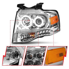 Load image into Gallery viewer, ANZO 2007-2014 Ford Expedition Projector Headlights Chrome ANZO ANZ111114