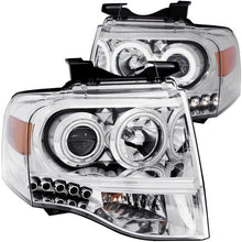 Load image into Gallery viewer, ANZO 2007-2014 Ford Expedition Projector Headlights Chrome - Black Ops Auto Works