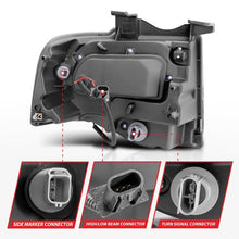 Load image into Gallery viewer, ANZO 2007-2014 Ford Expedition Projector Headlights w/ Halo Black ANZO ANZ111113