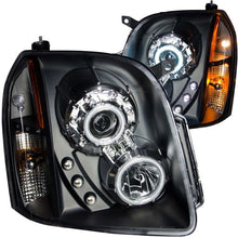 Load image into Gallery viewer, ANZO 2007-2014 Gmc Yukon Projector Headlights w/ Halo Black (CCFL) ANZO ANZ111148