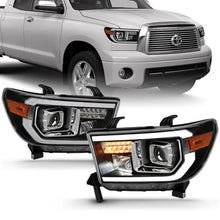 Load image into Gallery viewer, ANZO 2007-2014 Toyota Tundra Projector Light Bar H.L Black Amber(Led High Beam) (Halogen Version) ANZO ANZ111447
