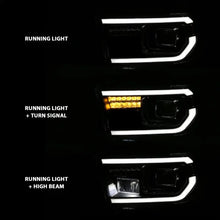 Load image into Gallery viewer, ANZO 2007-2014 Toyota Tundra Projector Light Bar H.L Black Amber(Led High Beam) (Halogen Version) ANZO ANZ111447