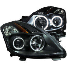Load image into Gallery viewer, ANZO 2008-2009 Nissan Altima (2 Door ONLY) Projector Headlights w/ Halo Black (CCFL) ANZO ANZ121395