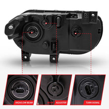 Load image into Gallery viewer, ANZO 2008-2014 Dodge Challenger Crystal Headlights Black ANZO ANZ121526