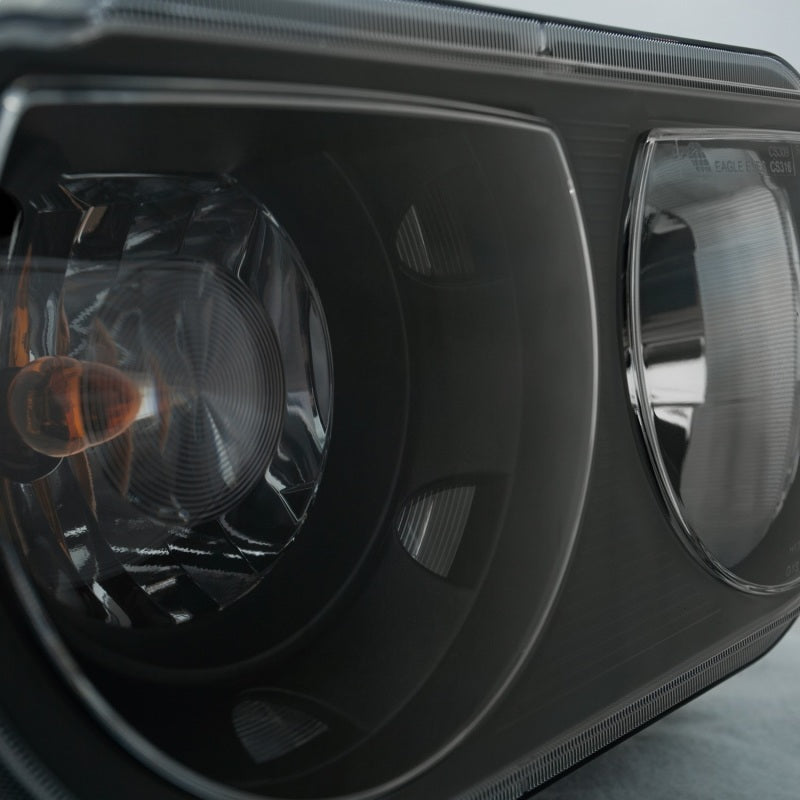 ANZO 2008-2014 Dodge Challenger Crystal Headlights Black ANZO ANZ121526