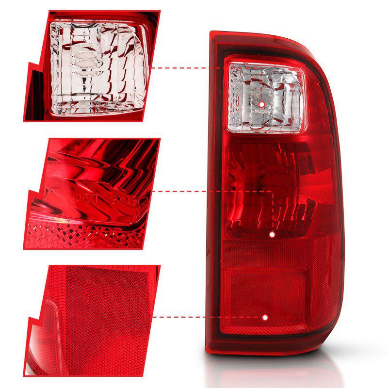 ANZO 2008-2016 Ford F-250 Taillight Red/Clear Lens (OE Replacement) ANZO ANZ311305