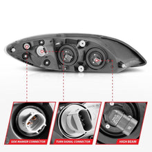 Load image into Gallery viewer, ANZO 2008-2016 International Prostar Crystal Headlights Black Housing (OE Replacement) ANZO ANZ131032
