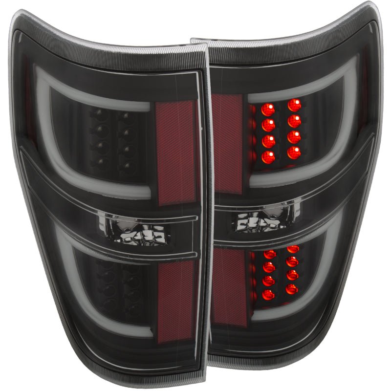 ANZO 2009-2013 Ford F-150 LED Taillights Black ANZO ANZ311257