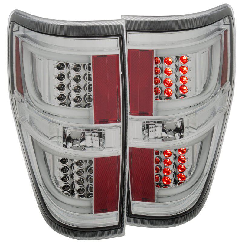 ANZO 2009-2013 Ford F-150 LED Taillights Chrome - Black Ops Auto Works
