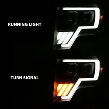 Load image into Gallery viewer, ANZO 2009-2013 Ford F-150 Projector Light Bar G4 Switchback H.L.Black Amber ANZO ANZ111469