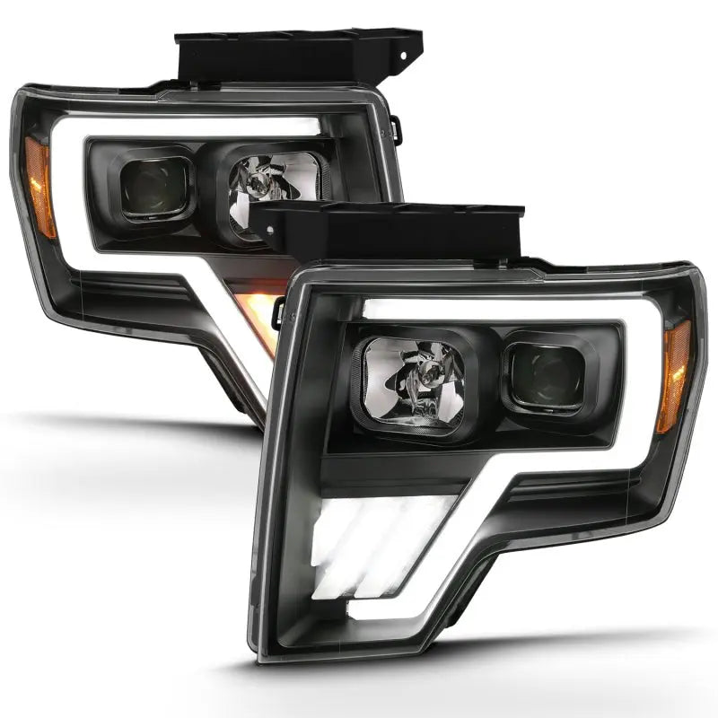 ANZO 2009-2013 Ford F-150 Projector Light Bar G4 Switchback H.L.Black Amber ANZO ANZ111469
