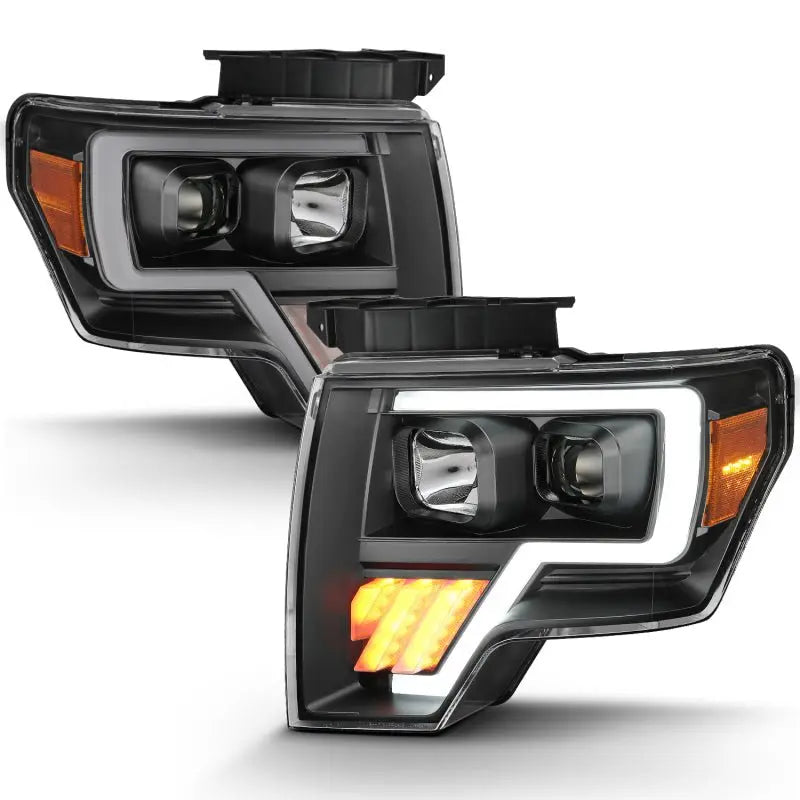 ANZO 2009-2014 Ford F-150 Projector Light Bar G4 H.L. Black Amber ANZO ANZ111445