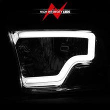 Load image into Gallery viewer, ANZO 2009-2018 Dodge Ram 1500/ 2500/ 3500 Crystal Headlights w/ Light Bar Chrome Housing - Black Ops Auto Works