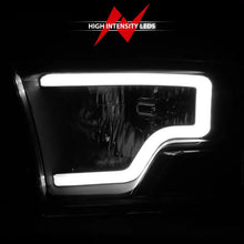 Load image into Gallery viewer, ANZO 2009-2018 Dodge Ram 1500 Crystal Headlights w/ Light Bar Black Housing ANZO ANZ111515
