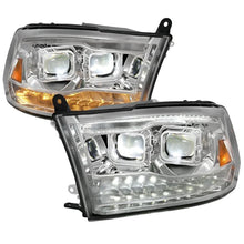 Load image into Gallery viewer, ANZO 2009-2018 Dodge Ram 1500 Led Projector Plank Style Switchback H.L Halo Chrome Amber (OE Style) ANZO ANZ111465