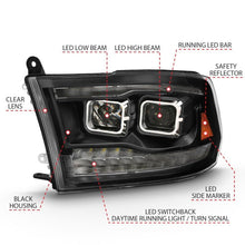 Load image into Gallery viewer, ANZO 2009-2018 Dodge Ram 1500 Projector H.L. Switchback Chrome Amber ANZO ANZ111442