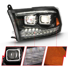 Load image into Gallery viewer, ANZO 2009-2018 Dodge Ram 1500 Projector H.L. Switchback Chrome Amber ANZO ANZ111442