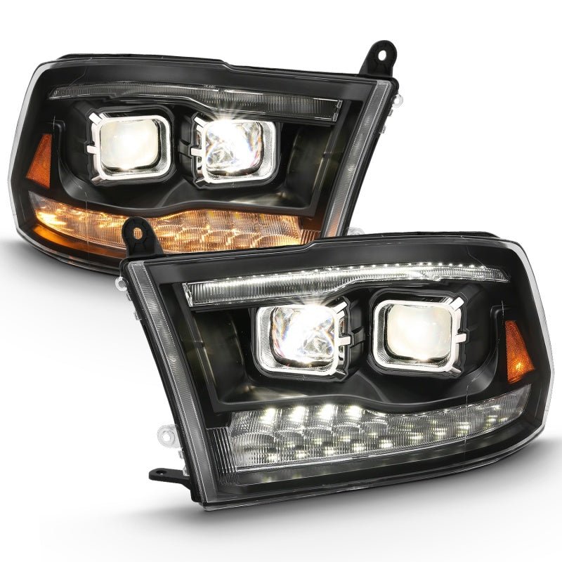 ANZO 2009-2018 Dodge Ram 1500 Projector H.L. Switchback Chrome Amber ANZO ANZ111442
