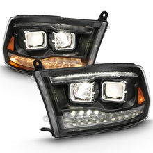 Load image into Gallery viewer, ANZO 2009-2018 Dodge Ram 1500 Projector H.L. Switchback Chrome Amber ANZO ANZ111442
