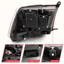 Load image into Gallery viewer, ANZO 2009-2018 Dodge Ram 1500 Projector Plank Style Switchback H.L Halo Black Amber (OE Style) ANZO ANZ111439