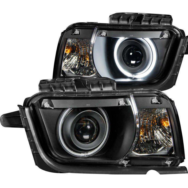 ANZO 2010-2013 Chevrolet Camaro Projector Headlights w/ Halo Black (CCFL) ANZO ANZ121312