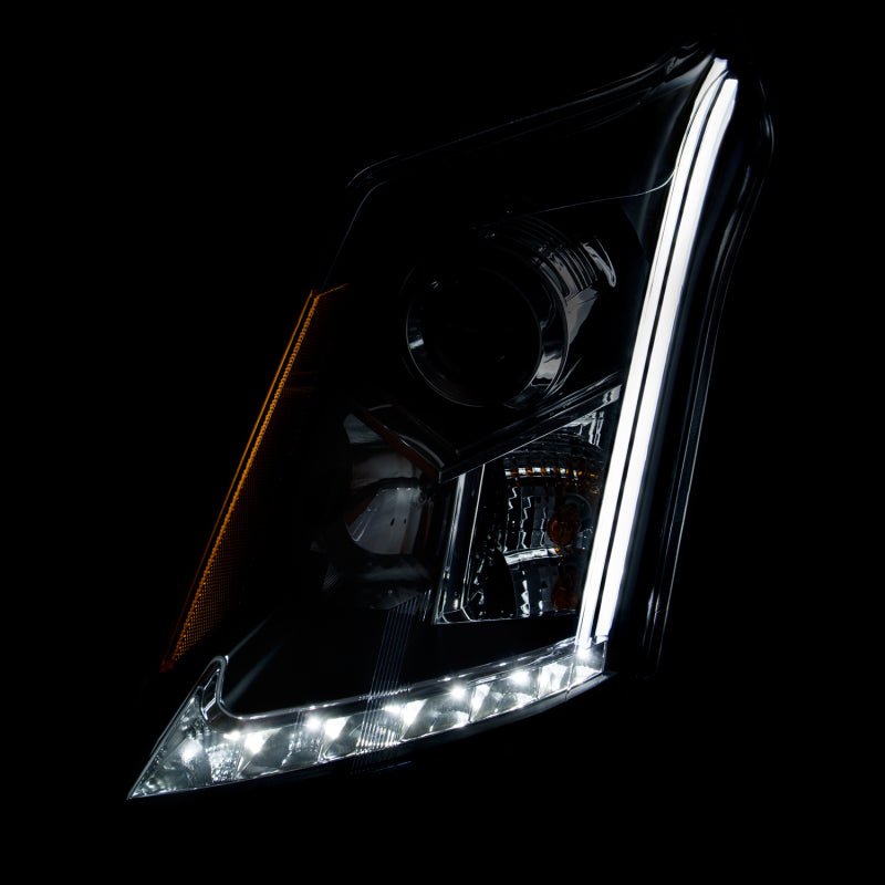 ANZO 2010-2015 Cadillac Srx Projector Headlights w/ Plank Style Design Chrome ANZO ANZ111307